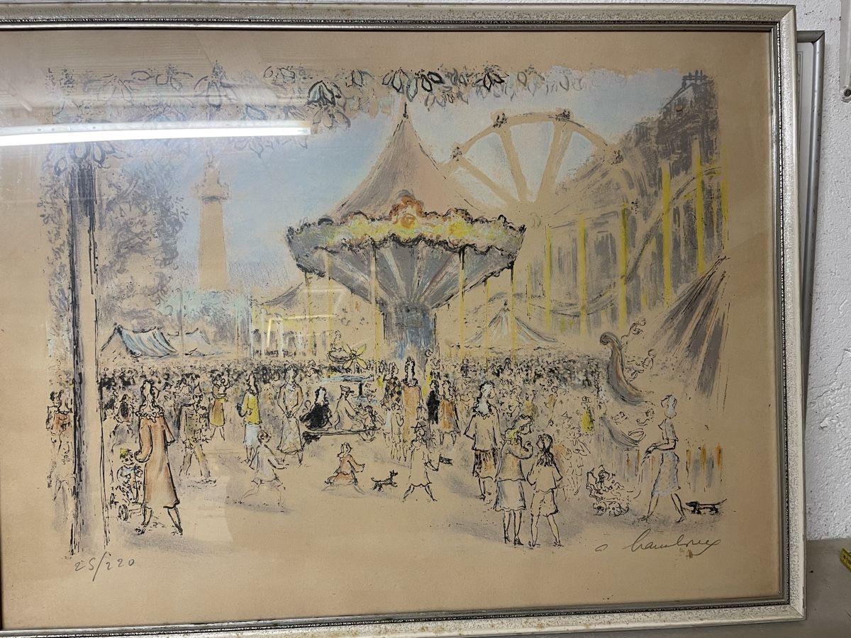 Foto & Immagini: Lithografie 25/220 signiert mit Rahmen  – Usato da Hindelbank venduto da chinok01