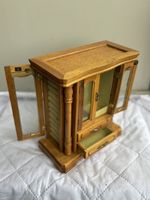 Holz Schmuckschränkchen mit Spiegel, Vintage
