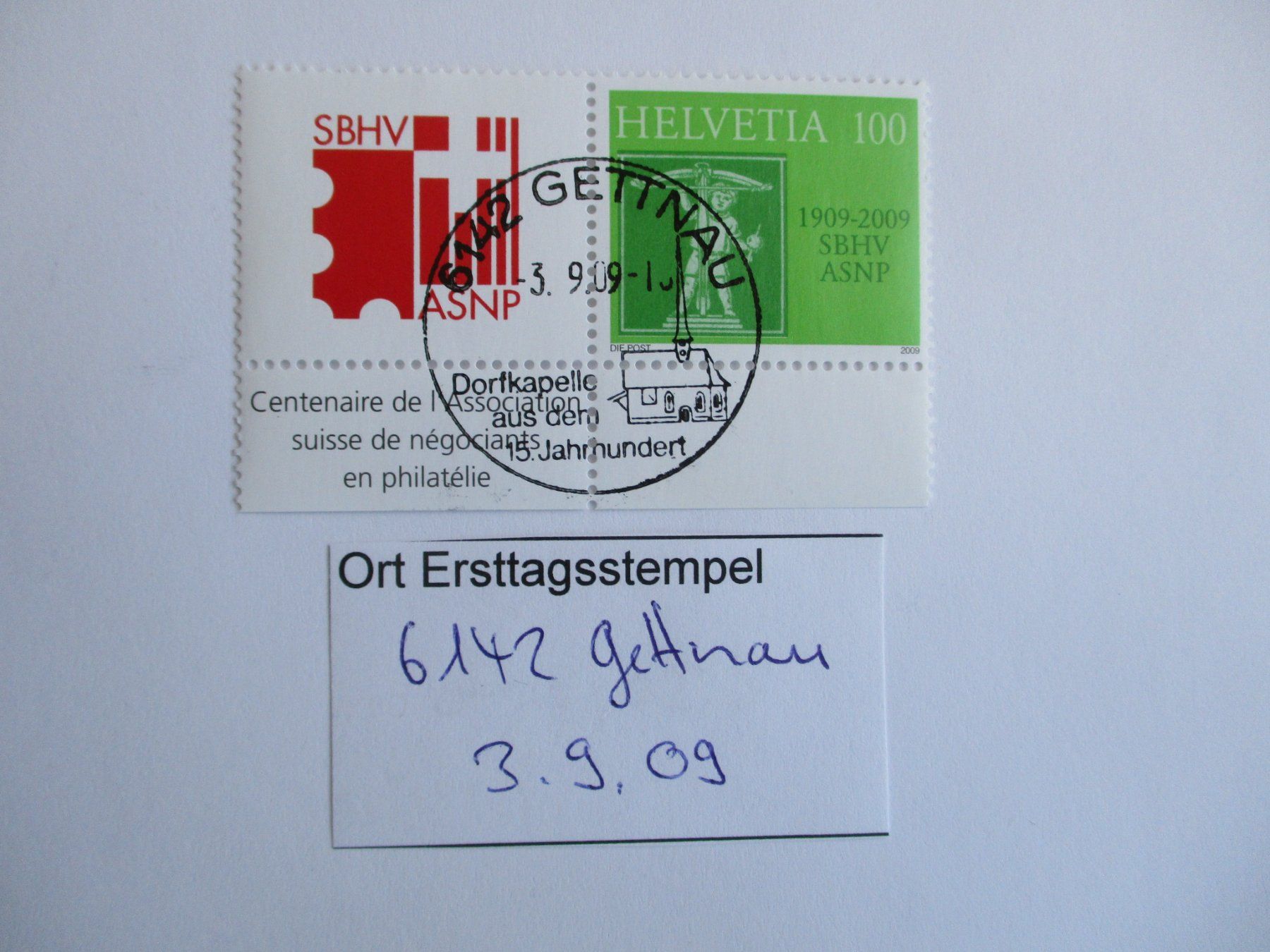 Tutti i francobolli: Voll Ort Ersttagsstempel 6122 Menznau – Usato da Langnau b. Reiden venduto da Aktuell88