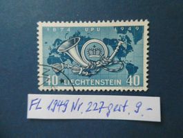 FL 1949 Nr. 227 gestempelt