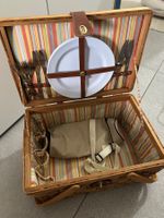 Picknickkorb Holz für 4 Personen inkl. Geschirr