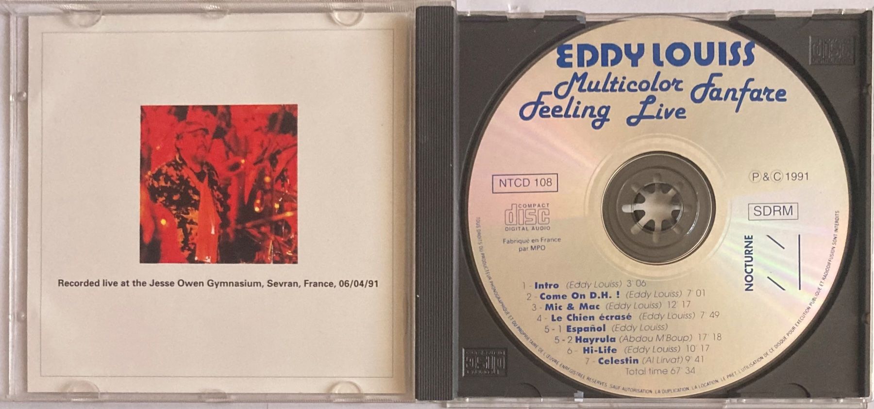 CD: EDDY LOUISS ET MULTICOLOR FEELING FANFARE - LIVE – Usato da Poliez-Pittet venduto da Newtown-Records 2