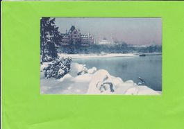 Zürich: Rotes Schloss und Tonhalle im Winter--1907 versendet