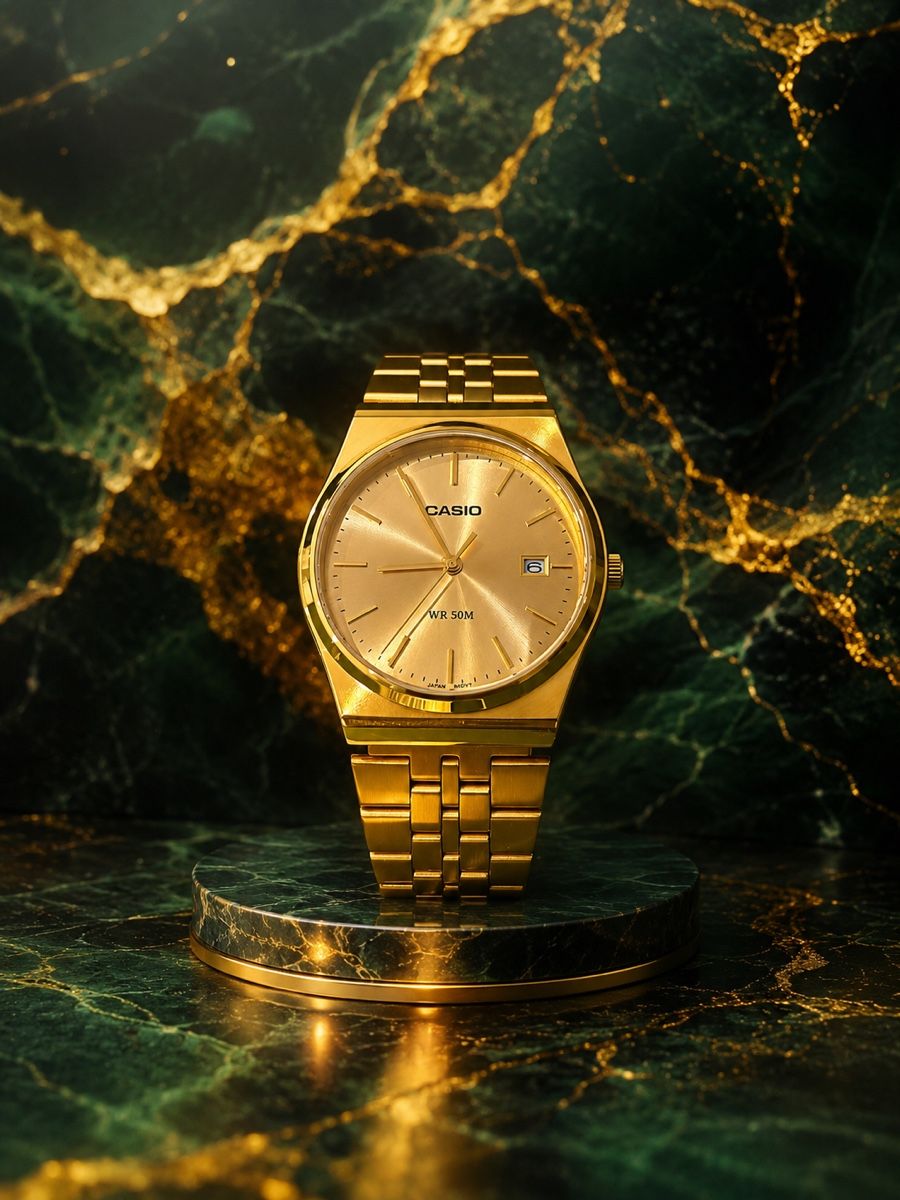 Casio Orologi: Montre casio doré neue / neuf – Nuovo e nell'imballaggio originale da Conthey venduto da Michel124 1