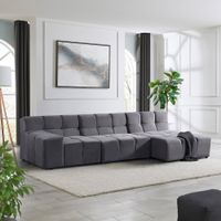Modulares Sofa ORNINA XL - Rechts - Anthrazit