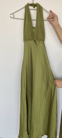 Elegantes Abendkleid in Olivgrün, Grösse XS/S- Top Zustand!