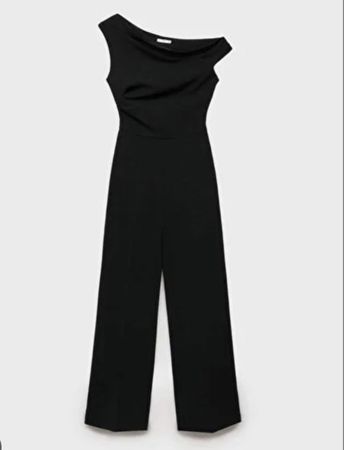 MANGO Jumpsuit mit Drapierung S neu NP 90.-