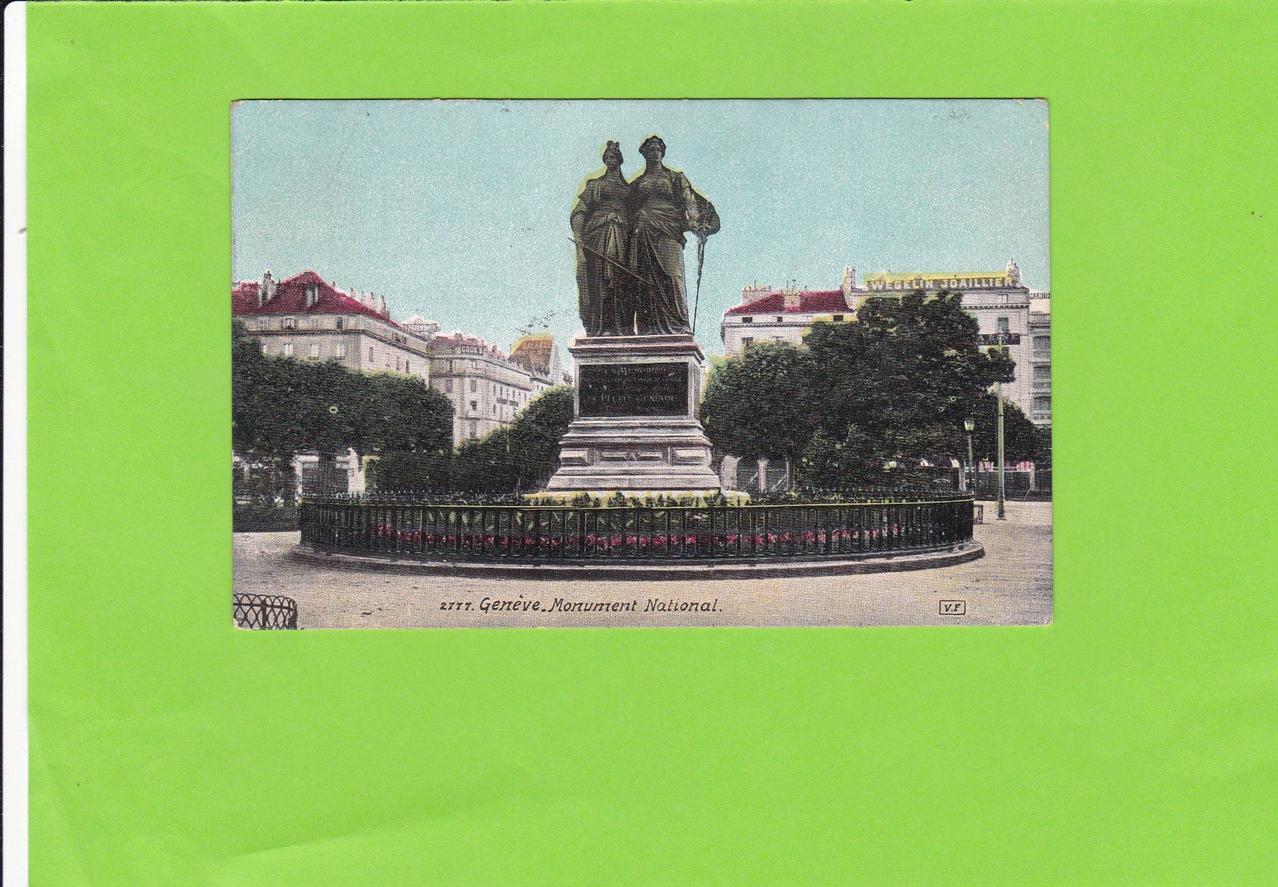 Ansichtskarten: Genève-Monument National – Gebraucht aus St. Peterzell von neckertal