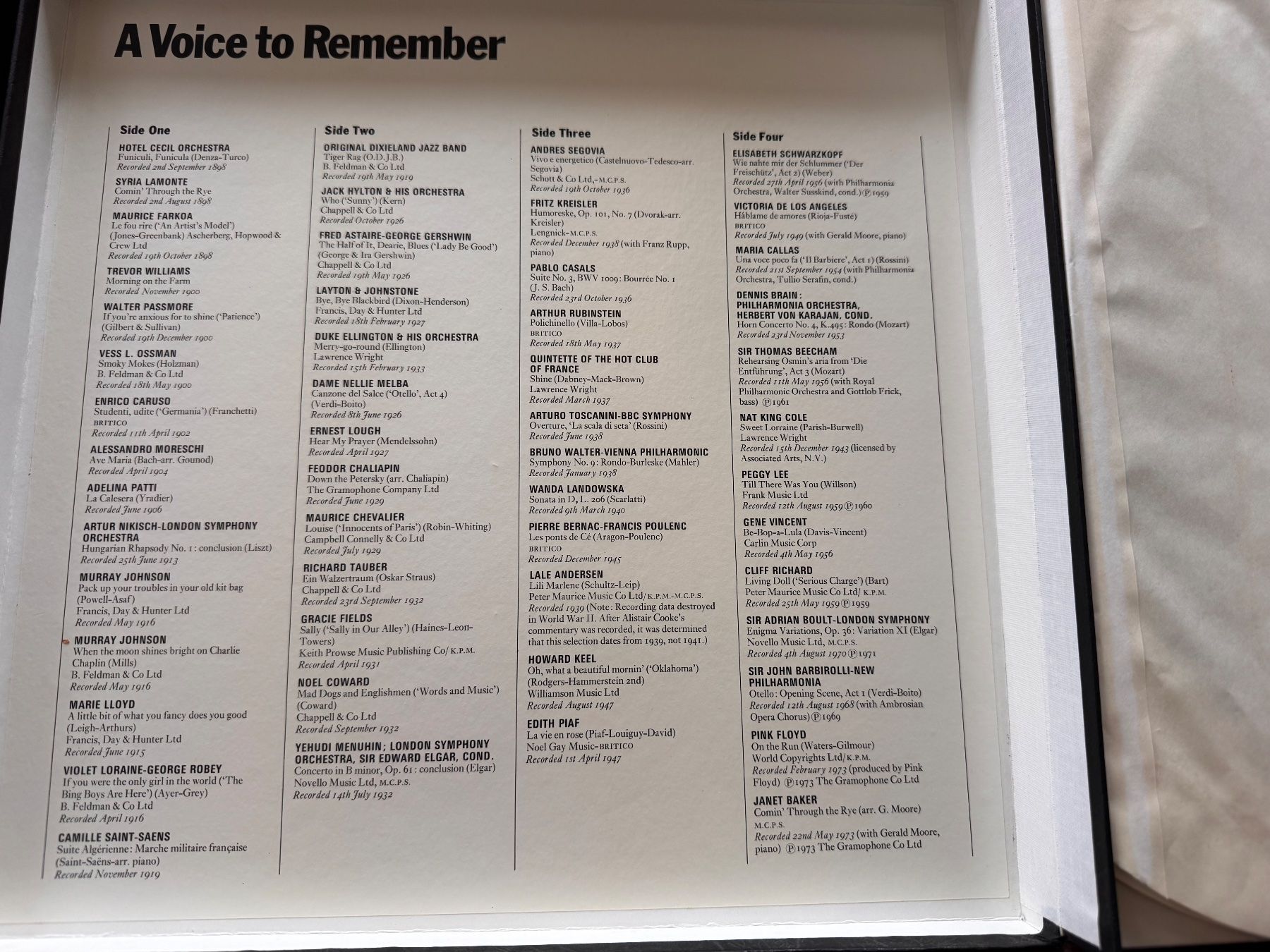 Dischi in vinile: LP (2) - A Voice to Remember – Usato da Dietikon venduto da AMG9999 2