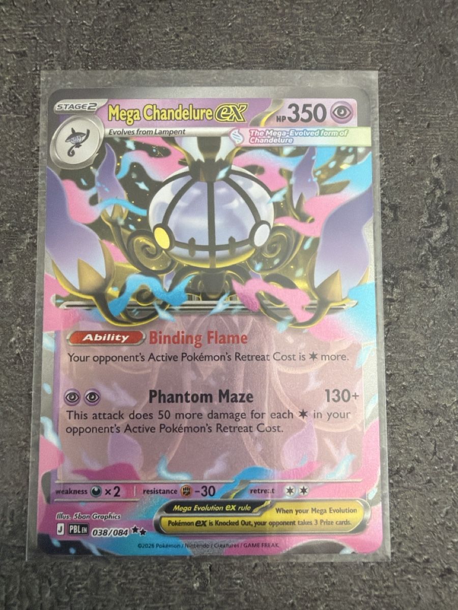 Pokémon Carte collezionabili: Pokémon Mega Chandelure ex 038/084 – Nuovo (secondo la descrizione) da Wattwil venduto da ngkg2012