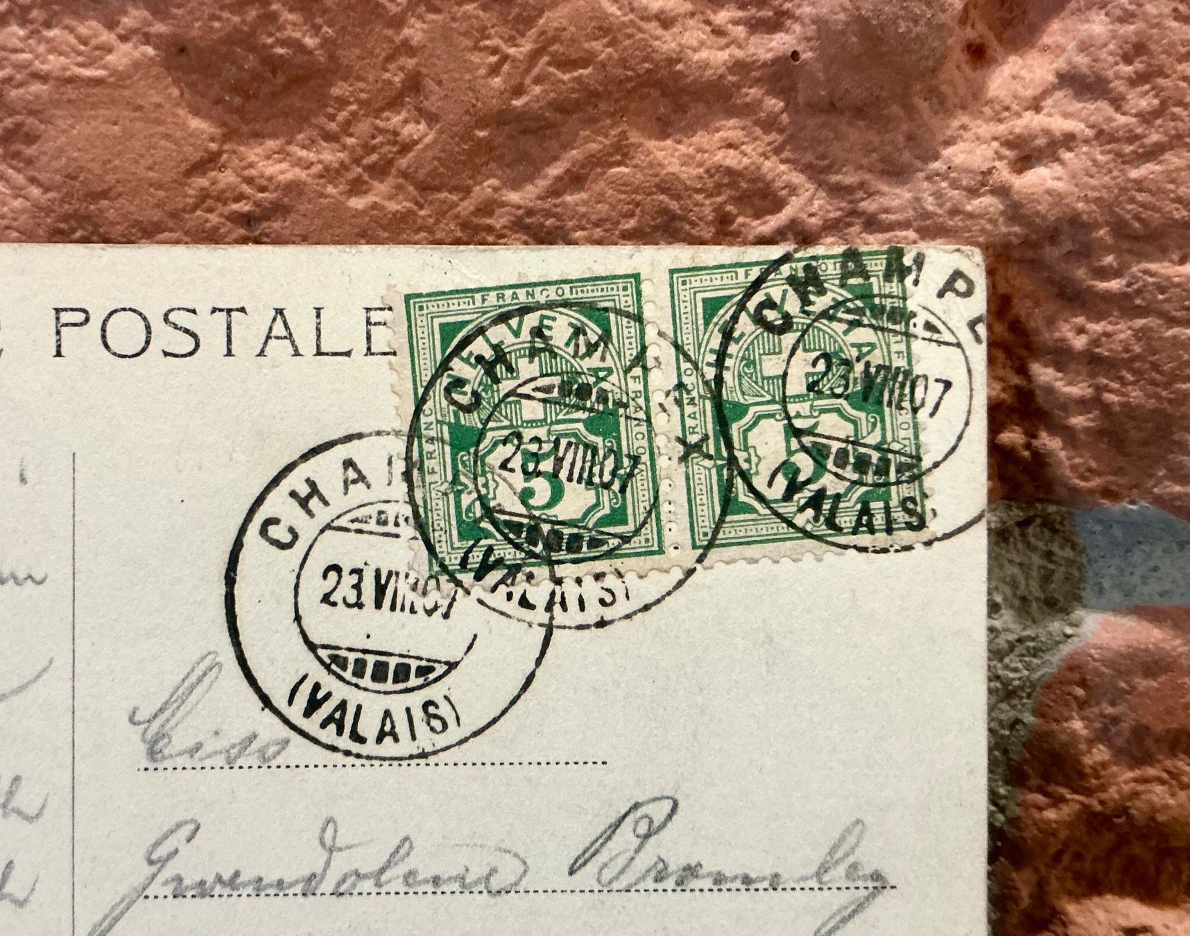 Cartes postales: 1907 - CHAMPEX - Val d'Arpette – D'occasion à Root par ENGLAND-TREASURES 3