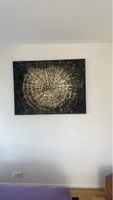 Exklusives Wandbild, Schwarz & Gold, Kreis Design, Neuwertig