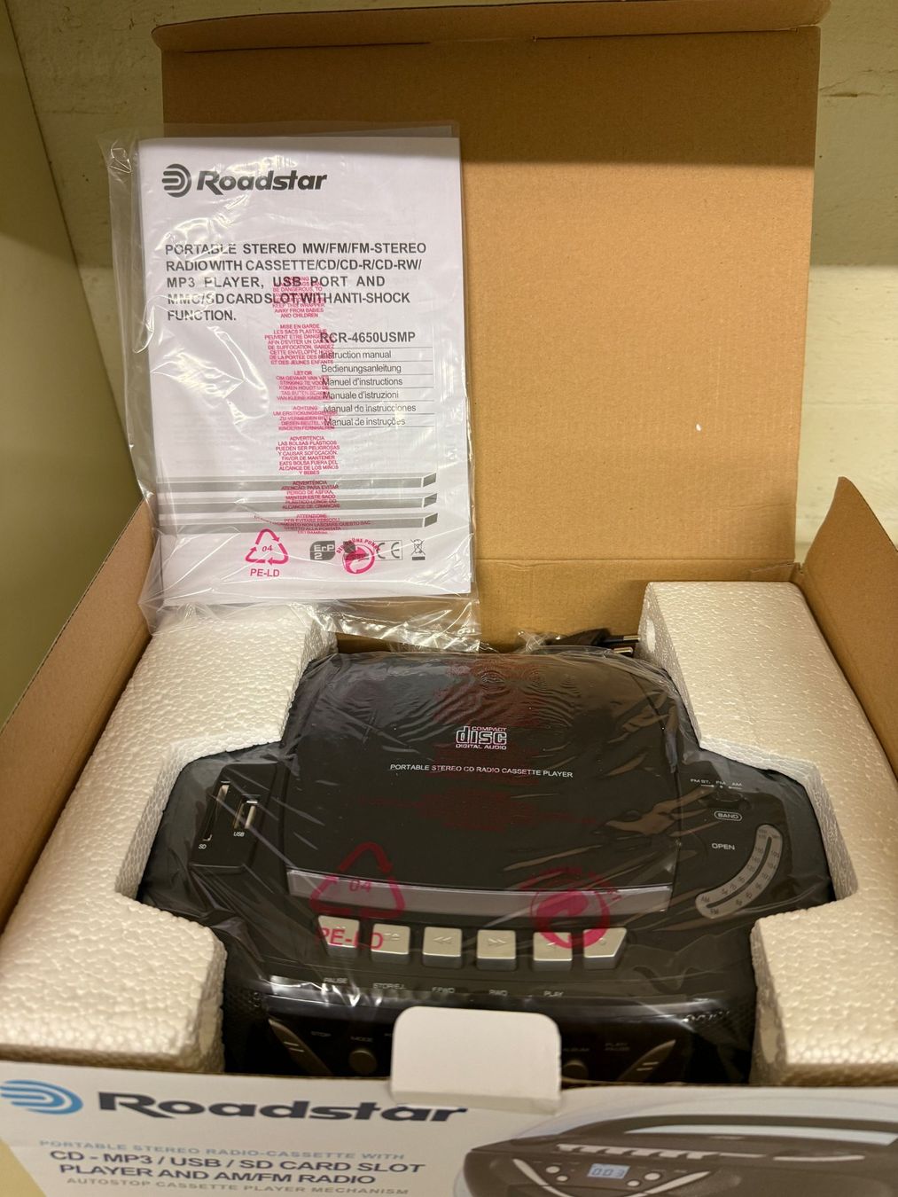 Roadstar Lettore multimediale portatile: Roadstar CD Kassette USB SD MP3 Radio – Usato da Schlieren venduto da Stadtammannamt_8952 1