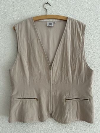 Gilet Madeleine taille 42 (L) beige, idéal pour l'automne!