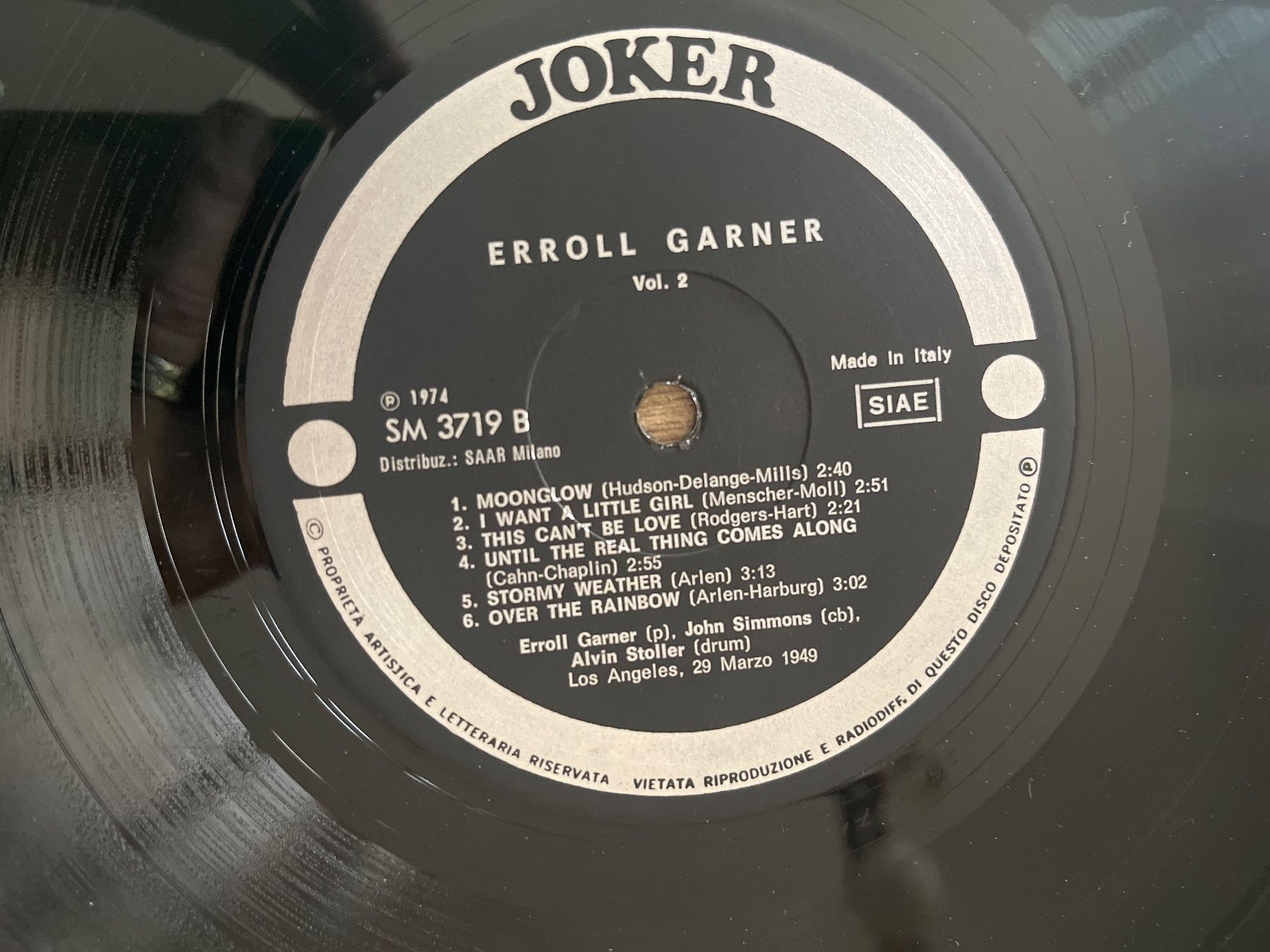Schallplatten: A827/Erroll Garner Vol. 2 – Gebraucht aus Frutigen von Philippe_jsp 2