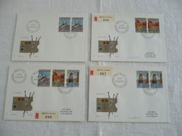 1975 4 FDC Europamarken Satz & Paare SBK 565 - 567