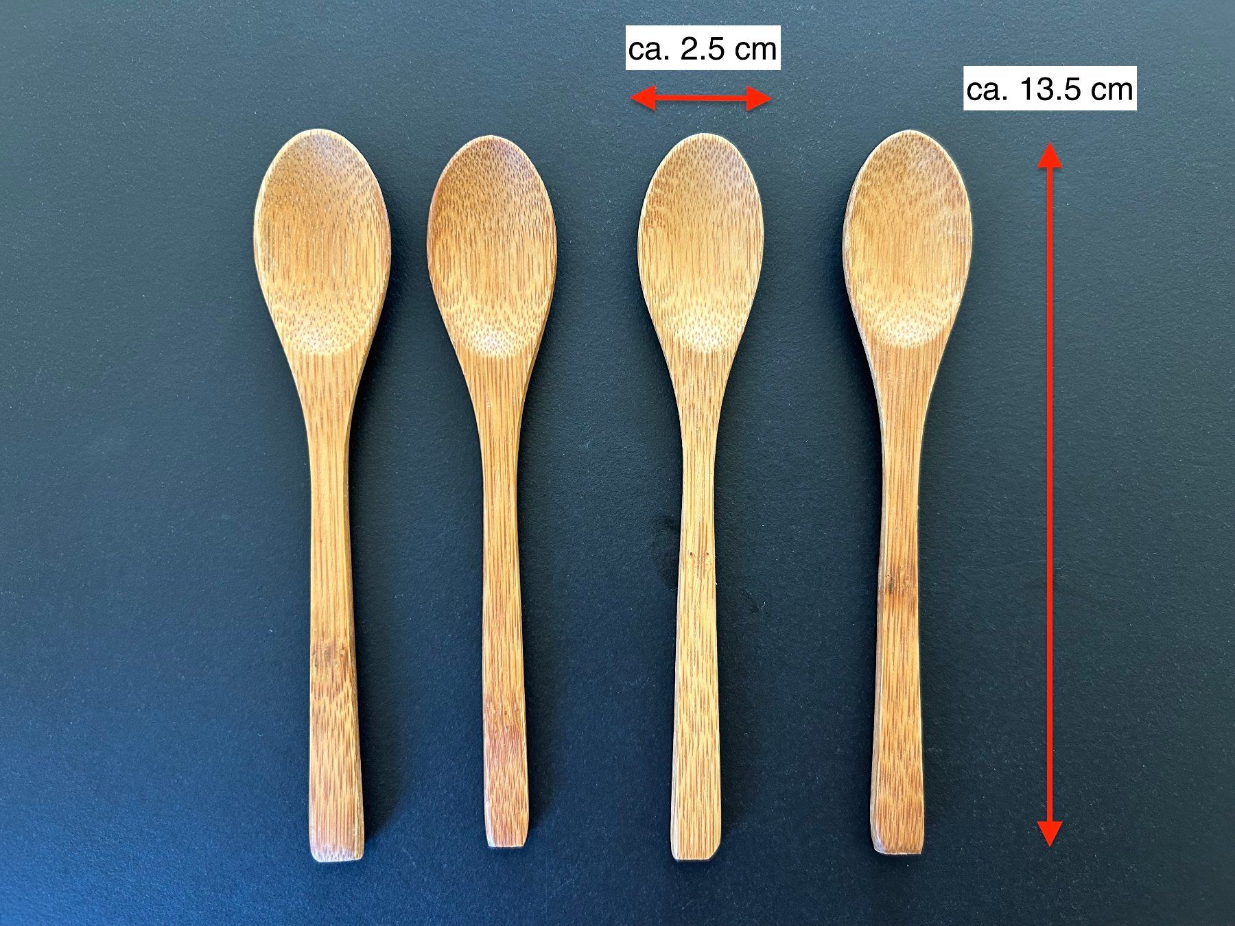 Cucchiai: 4er Set Bambus Kaffeelöffel (13.5 cm) – Usato da Dietlikon venduto da Mankai 8