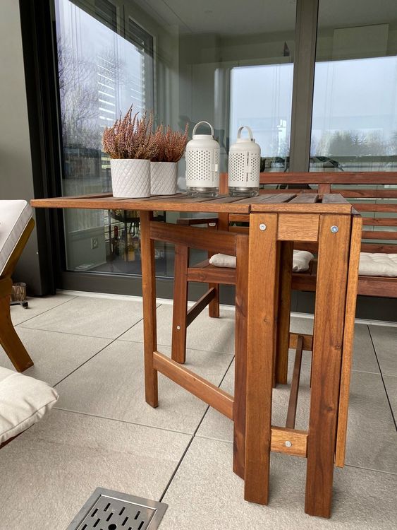 Nämmarö Gartentisch mit Bank und Stühlen Kaufen auf Ricardo