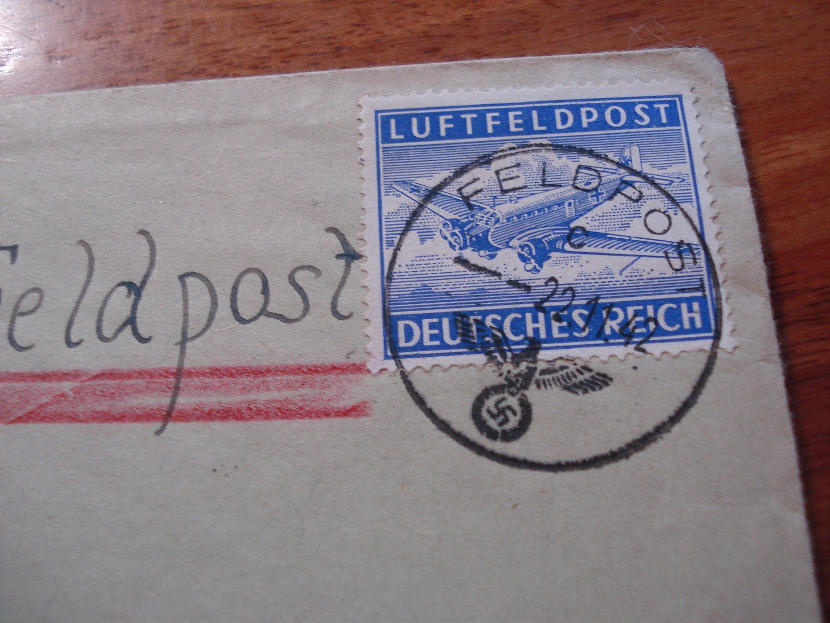 Alle Briefmarken: Luftfeldpost 1942, nach Winterthur, Zensur – Gebraucht aus Niederwil AG von morostahu 1