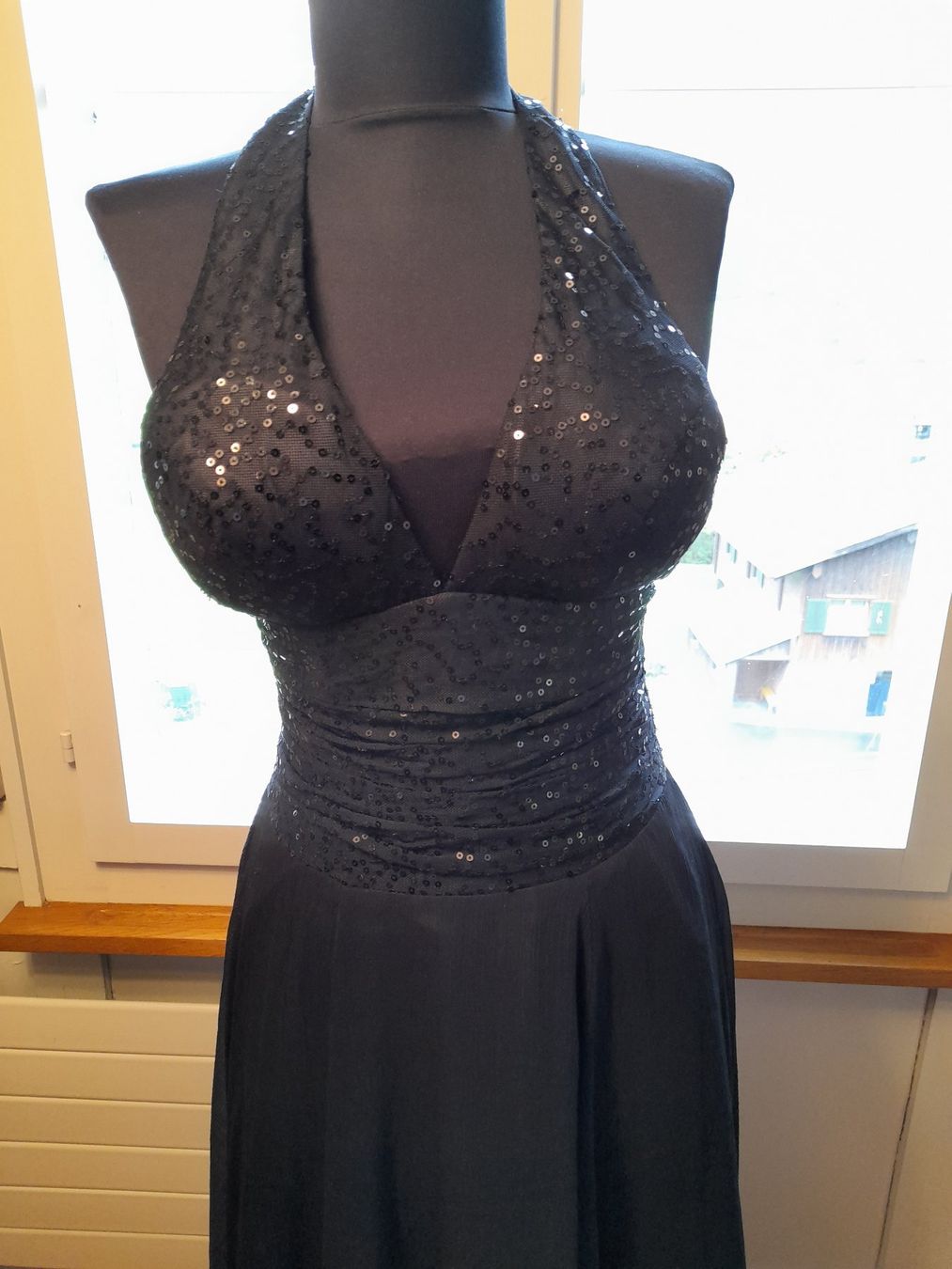 Vestiti: Kleid mit gepolstertem Oberteil. Seide/Baumwolle – Usato da Leuggelbach venduto da schmetterlings-fee 1