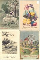 4 AK - Frohe Ostern - Joyeuses Paques