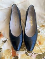 Elegante Chanel Pumps, Leder, Grösse 38.5, Schwarz