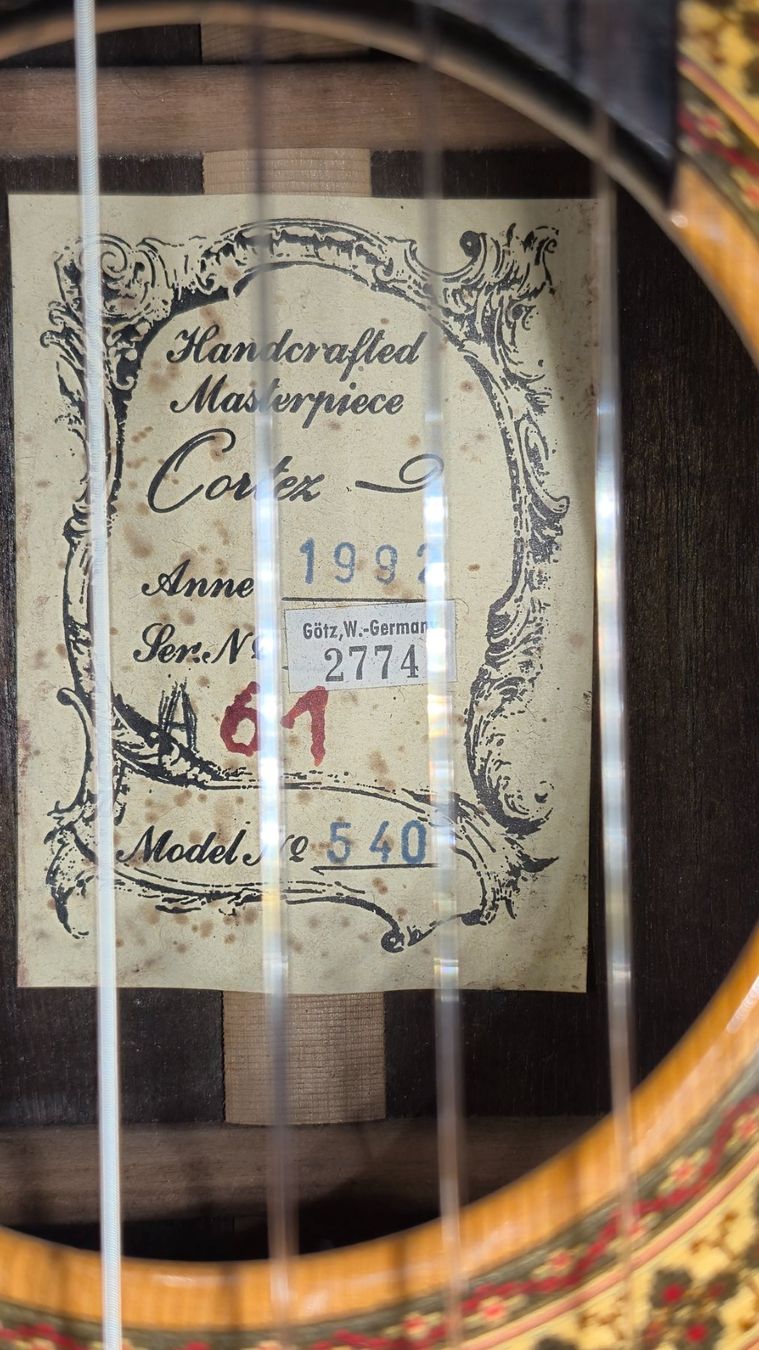 Strumenti musicali: Akustik Gitarre Cortez 540 1992 – Usato da Winterthur venduto da NorrSydGuitars 8