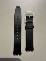 Swatch Uhrenband Skin classic, Leder schwarz, neu
