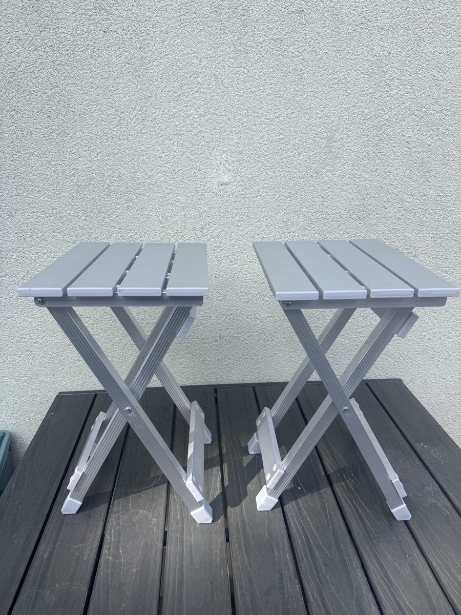 Hocker: Camping Klapphocker ab 1.— – Gebraucht aus Holziken von brockolino