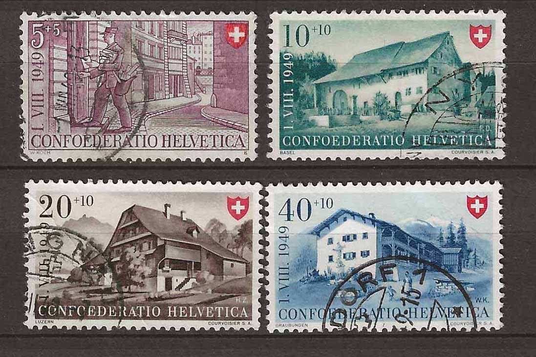 Tutti i francobolli: PP049 - Pro Patria 1949 obl. – Usato da Trélex venduto da Phil_Albert