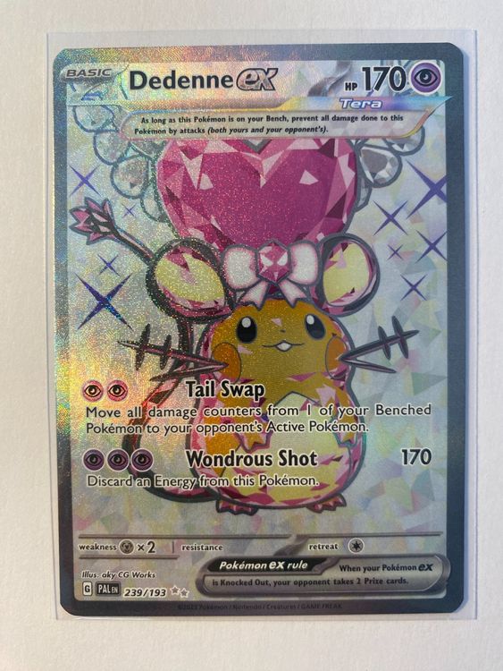 Pokemon Dedenne EX 239/193 Paldea Evolved EN (Neu (gemäss Beschreibung ...