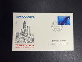 PAN AM Erstflugbrief Zürich-Berlin 1977