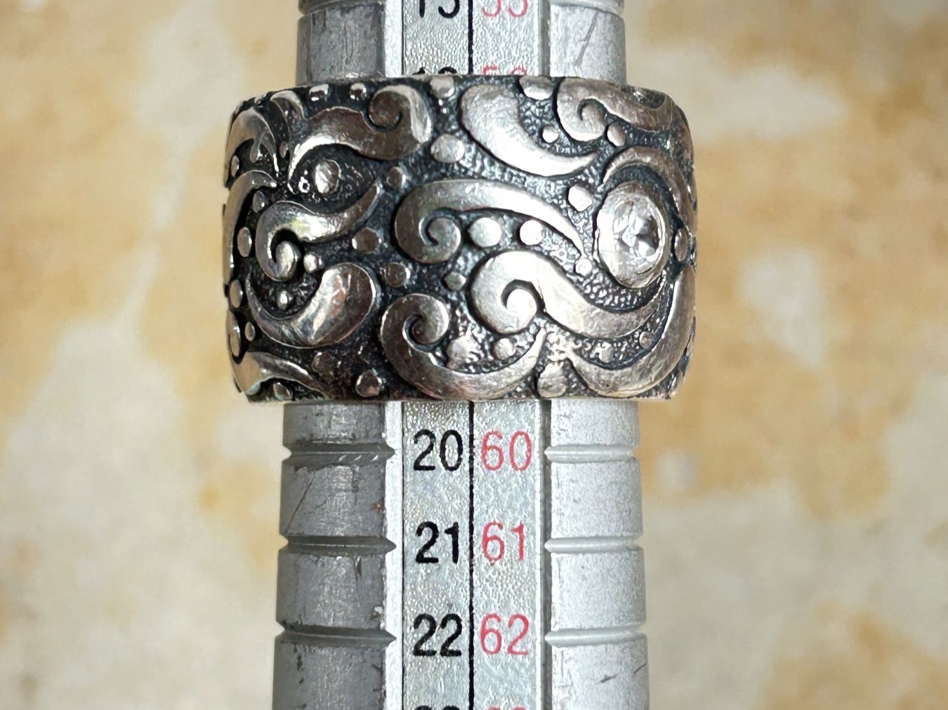 Anelli: Massiver Silberring PLAY PATTERN (59) – Usato da Laufen venduto da Bellavitaboom 7