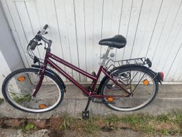 Fahrrad "Shadow" Farbe Bordeaux