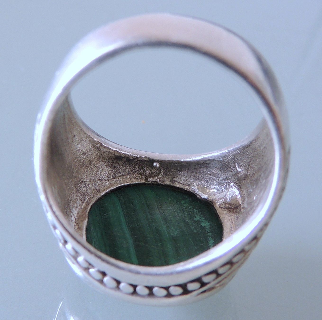 Ringe: Malachit Silber 925 Fingerring Gr. 55  native american – Gebraucht aus Waldenburg von schaller707 4