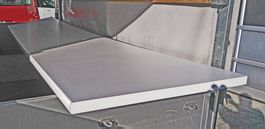 Tischplatte, Spanplatte weiss 38 mm, 268 x 76.5 cm