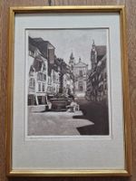 Jose Mercier: Original-Radierung „Solothurn – Hauptgasse