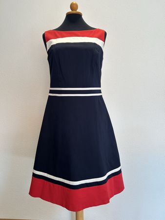 Kleid s.Oliver Black Label rot-weiss-blau gestreift Grösse L