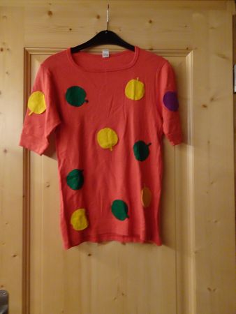 Fasnacht-Kostüm T'shirt mit Äpfeln und Händen - 426285