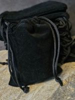 10x Schmuck Beutel 10x8 cm schwarz Tüte Sack Verpackung Box
