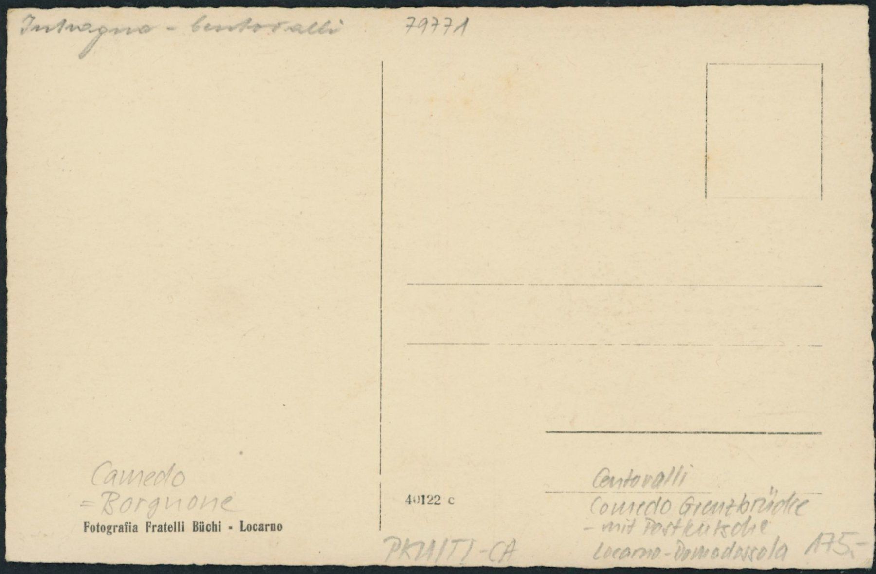 Cartoline postali: TI Camedo - Centovalli Postkutsche - Borgnone – Nuovo (secondo la descrizione) da Schindellegi venduto da leecollect 1