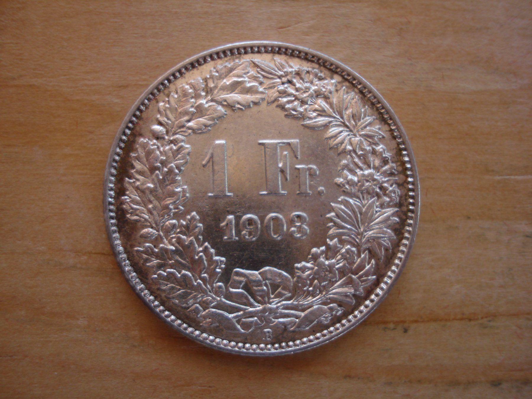 Tutti le monete: (C1) 1 Franken 1903 UNZ-STGL – Usato da Erlach venduto da Net-Coins