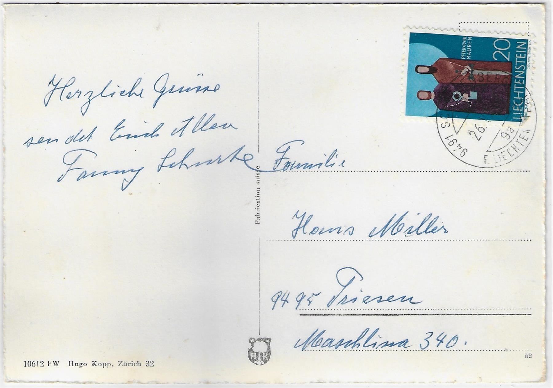 Cartoline postali: Flugaufnahme Schellenberg FL – Usato da Ettingen venduto da Kartenplanet 1