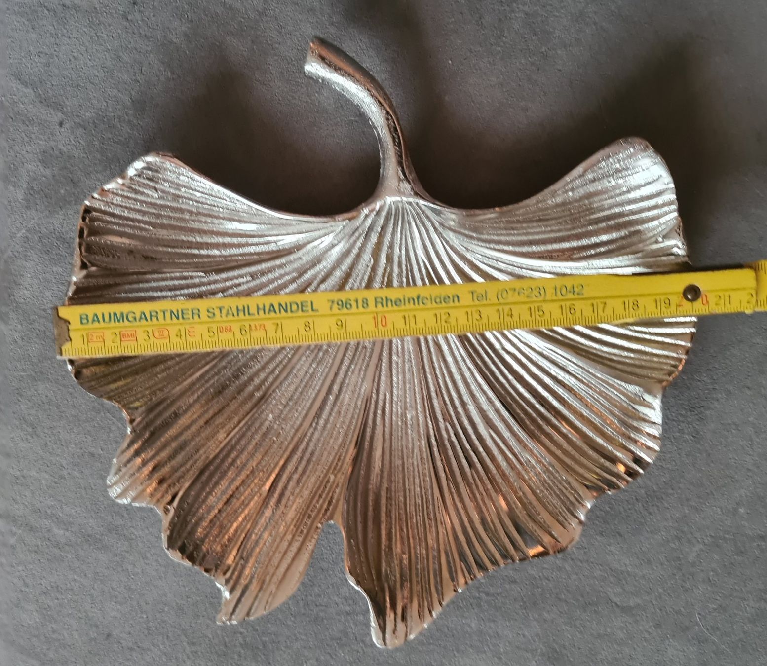 Tutte le decorazioni: Schmuckschale Gingkoblatt Silber Massiv – Nuovo (secondo la descrizione) da Winterthur venduto da bibummi 4