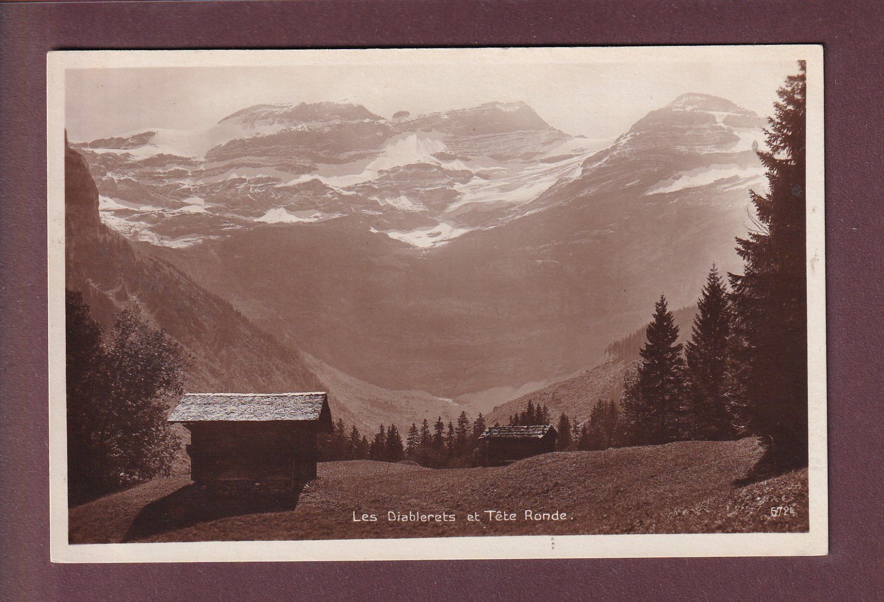 Cartoline postali: LES DIABLERETS - Tête Ronde – Usato da Pully venduto da nicecards