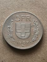 5 Fr. 1987 mit vertiefter Randschrift