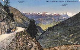 Route du Simplon et alpes bernoises Postauto