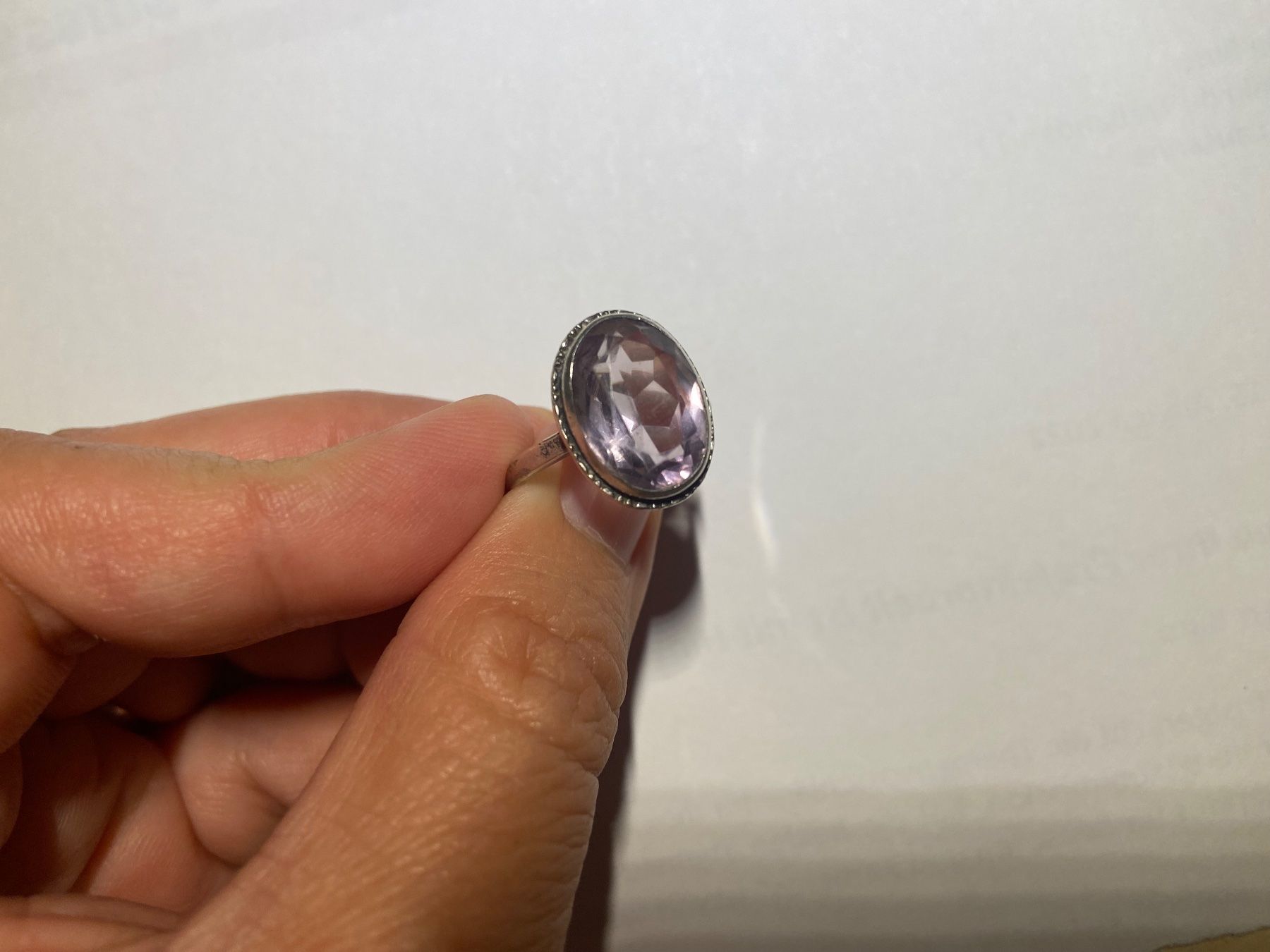 Anelli: Art Deco Amethyst Silber Ring mit Stempel 1930 – Usato da Niederhasli venduto da YHHC 2