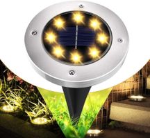 8 LED Solar Boden leuchten Wasserdicht