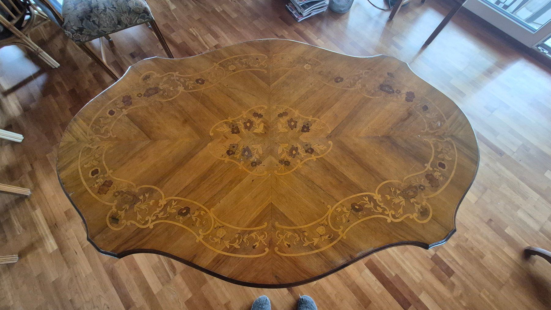 Tavoli: Herrschaftlicher, grosser Barock-Holztisch – Usato da Trimmis venduto da Florianschlumpf 2